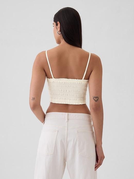 Ultra-Cropped Smocked Tank Top Product Image