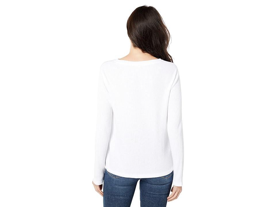 Dylan by True Grit Waffle Long Sleeve Alex Crew Women's Clothing Product Image