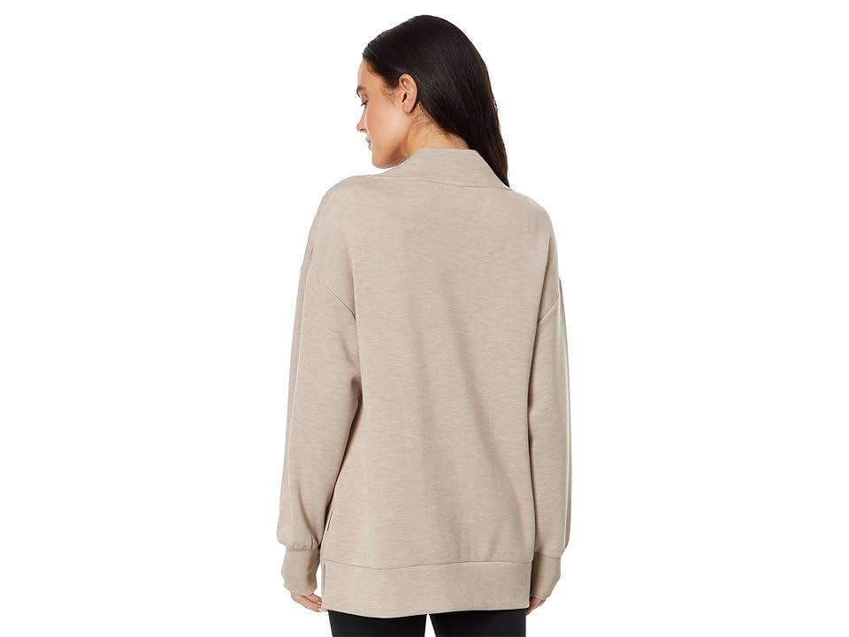 Varley Modena Longline Sweat Marl) Women's Clothing Product Image