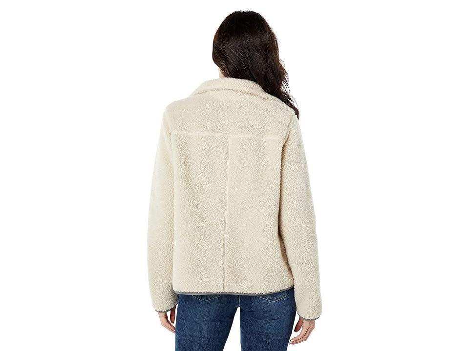 L.L.Bean Plus Size Bean's Sherpa Fleece Jacket (Soapstone) Women's Coat Product Image