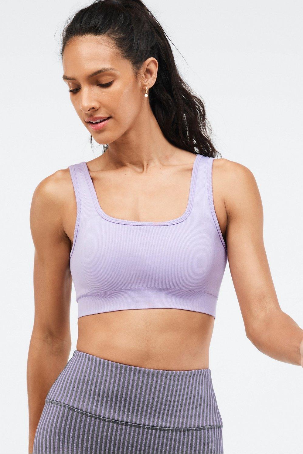 Fabletics Jas Seamless Sports Bra II Womens purple Size XS Product Image