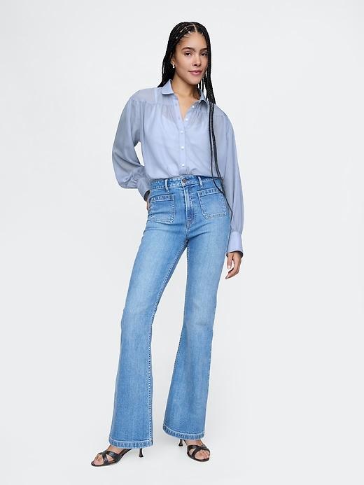 Oversized Sheer Shirt Product Image