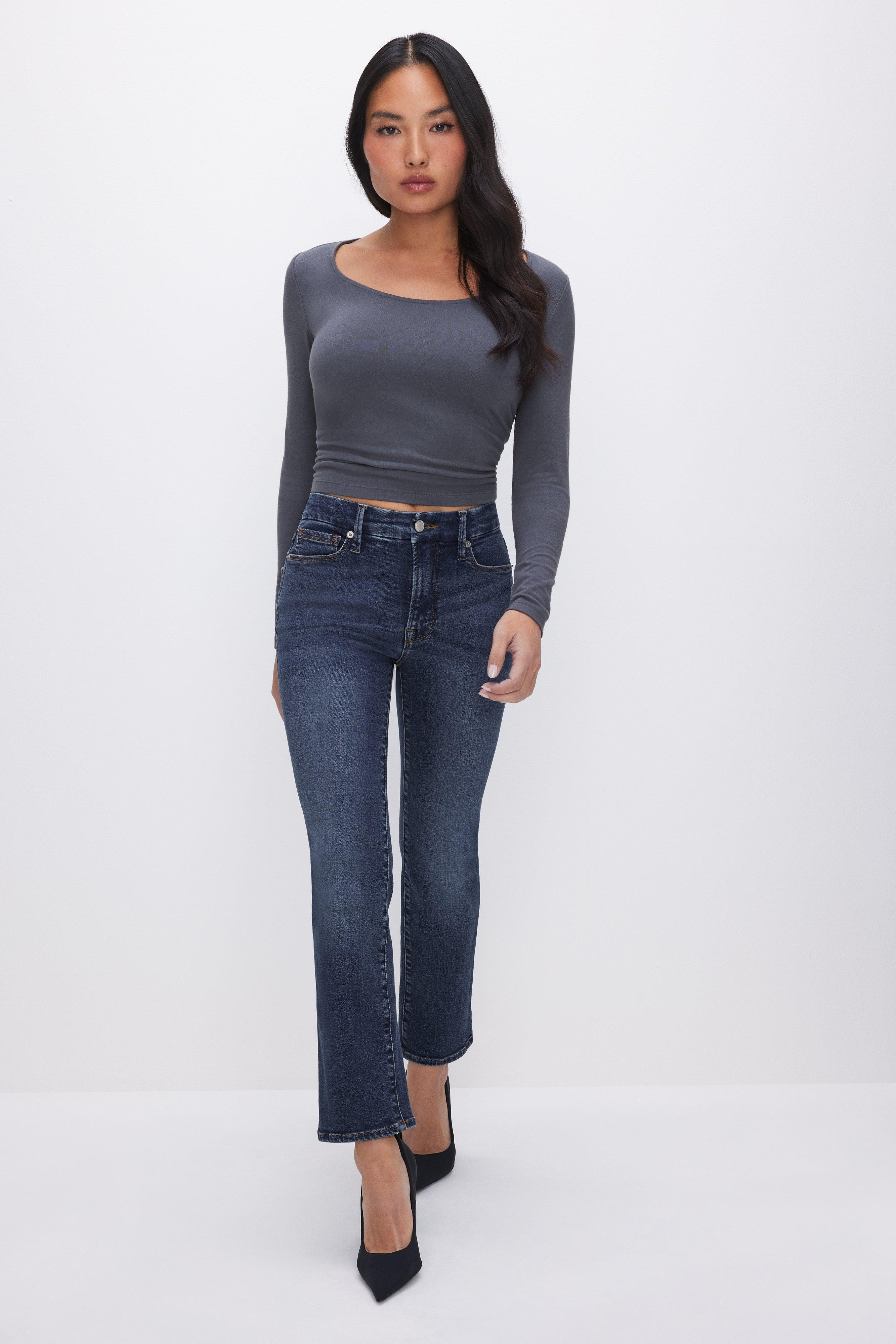 GOOD PETITE STRAIGHT JEANS | BLUE004 Product Image