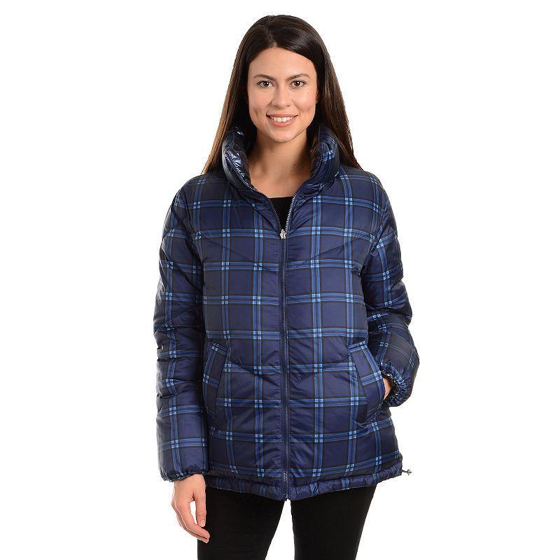 Womens Fleet Street Plaid Puffer Coat Product Image