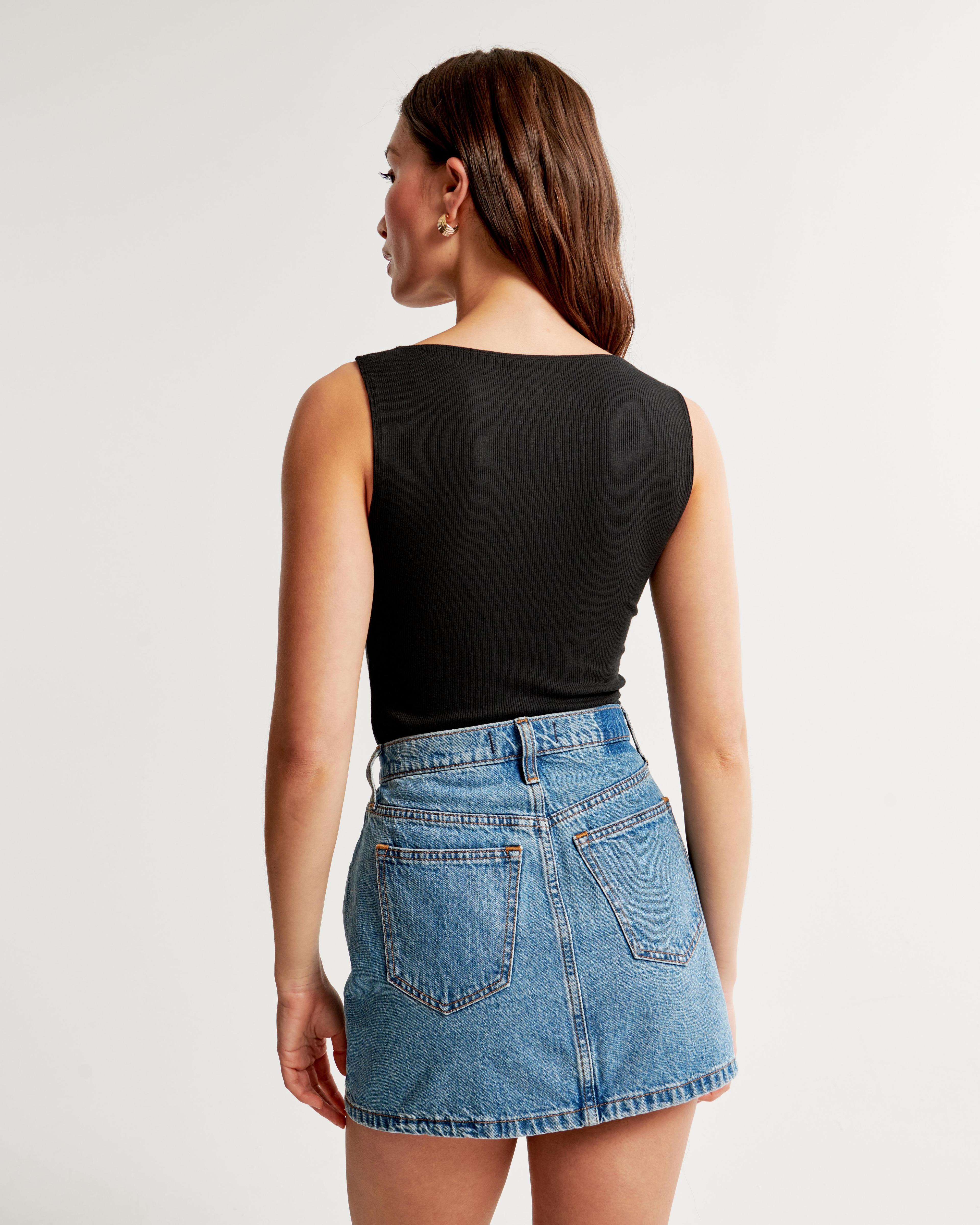 Denim Mini Skirt Product Image