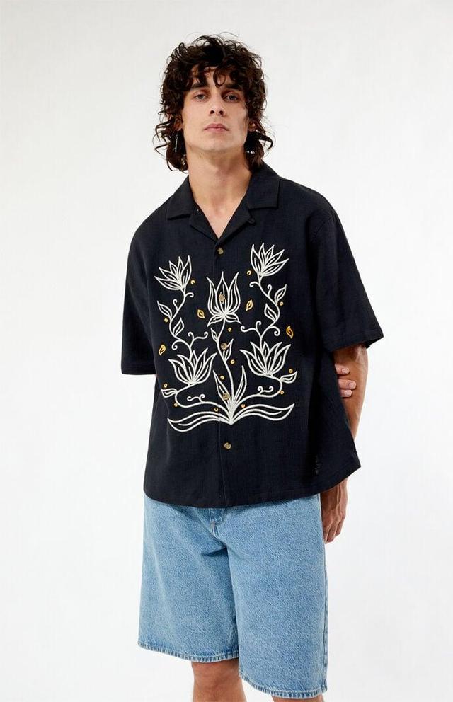 Men's Provincial Oversized Embroidered Camp Shirt Product Image