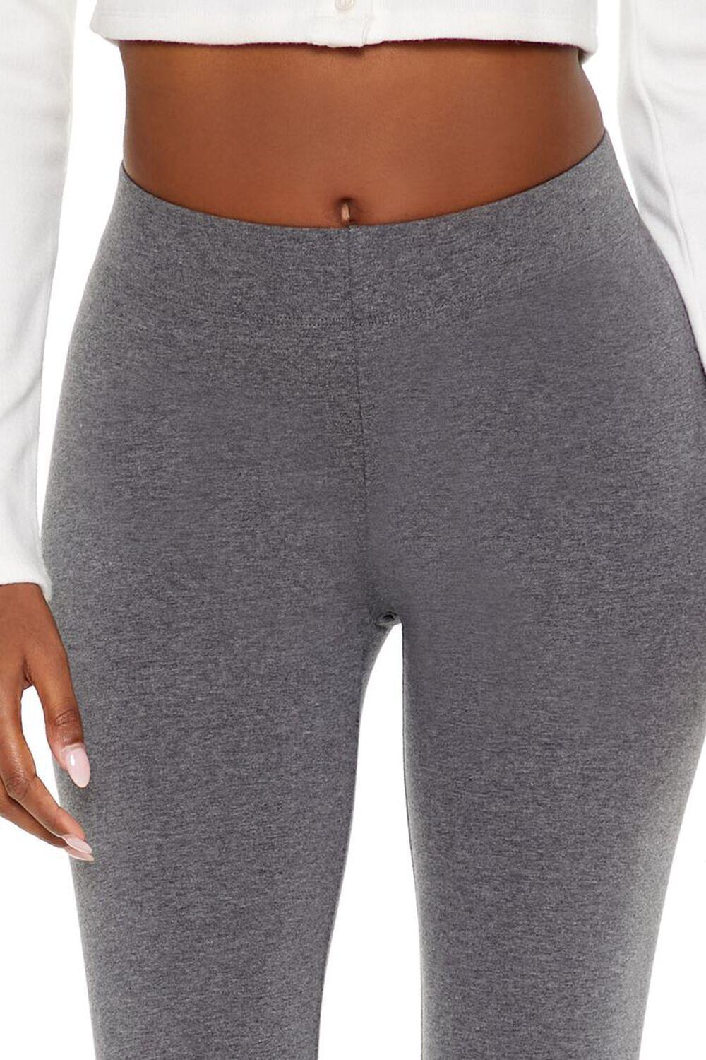 Heathered Mid-Rise Leggings | Forever 21 Product Image