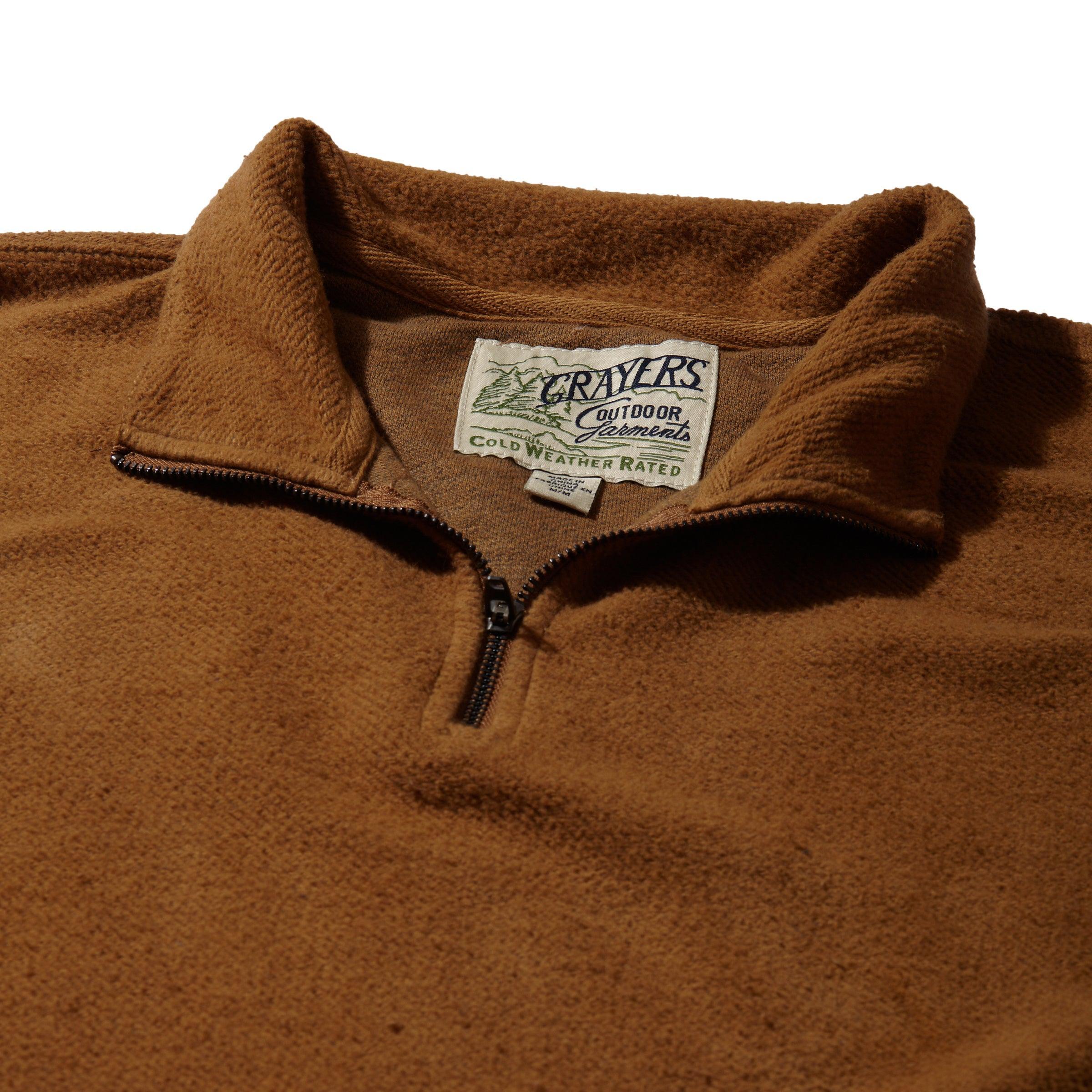 Dunlop Reverse 1/4 Zip - Tea Brown Product Image