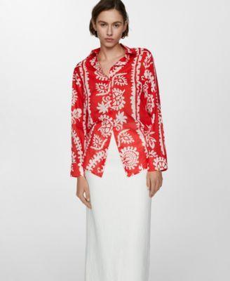 Women's Printed Oversize Shirt Product Image