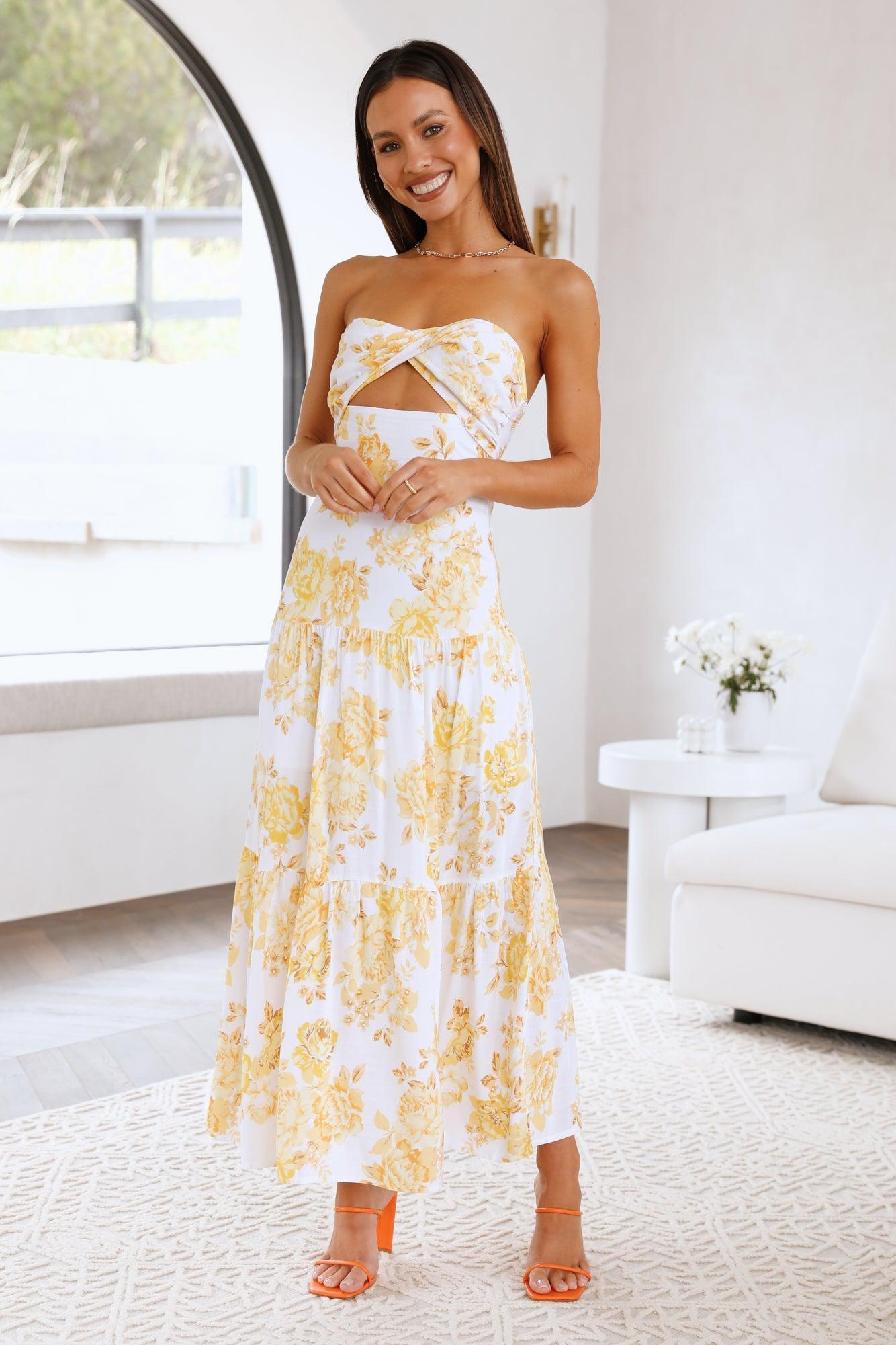 Annita Maxi Dress Yellow Product Image