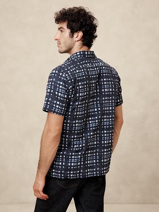 Slim Coastal Print Shirt Product Image