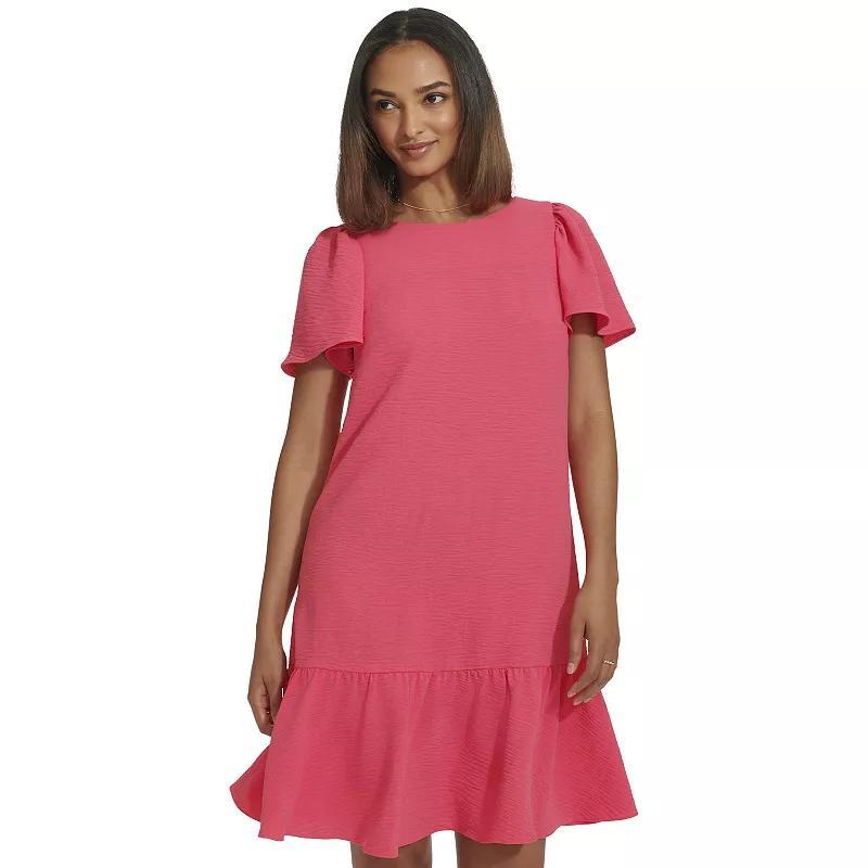 Womens Harper Rose Flutter Sleeve and Hem Trapeze Dress Product Image