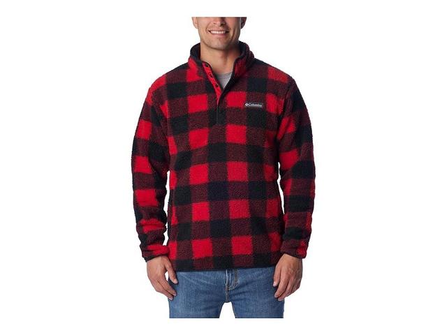 Columbia Rugged Ridge II Sherpa 1/2 Snap (Mountain Check) Men's Clothing Product Image