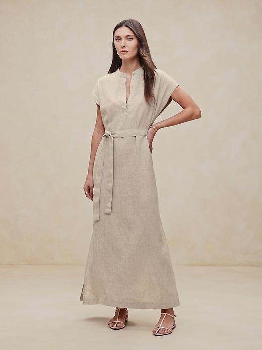 Linen Kaftan Dress Product Image