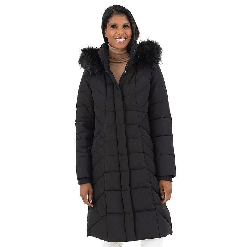 RACHEL Rachel Roy Womens Water Resistant Puffer Coat - Black Product Image