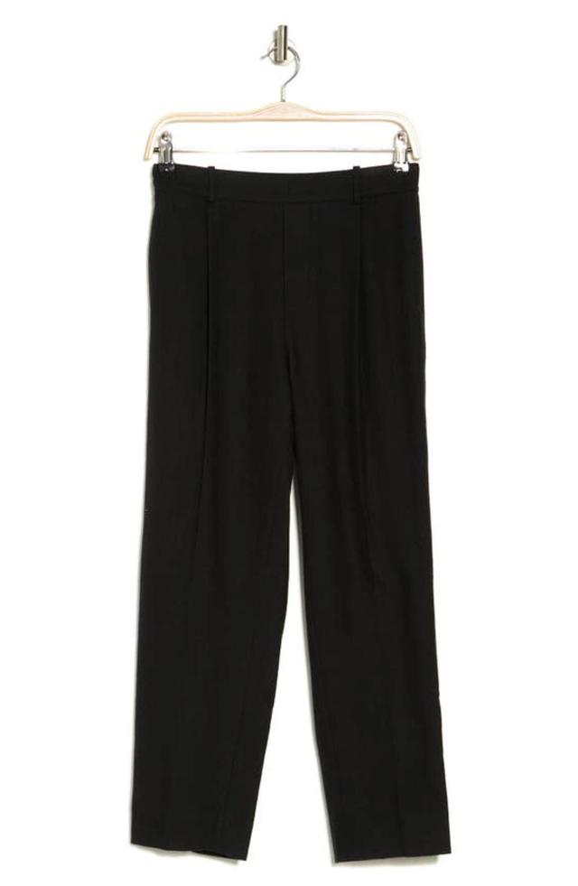 Flannel Pull-on Pants In Black Product Image