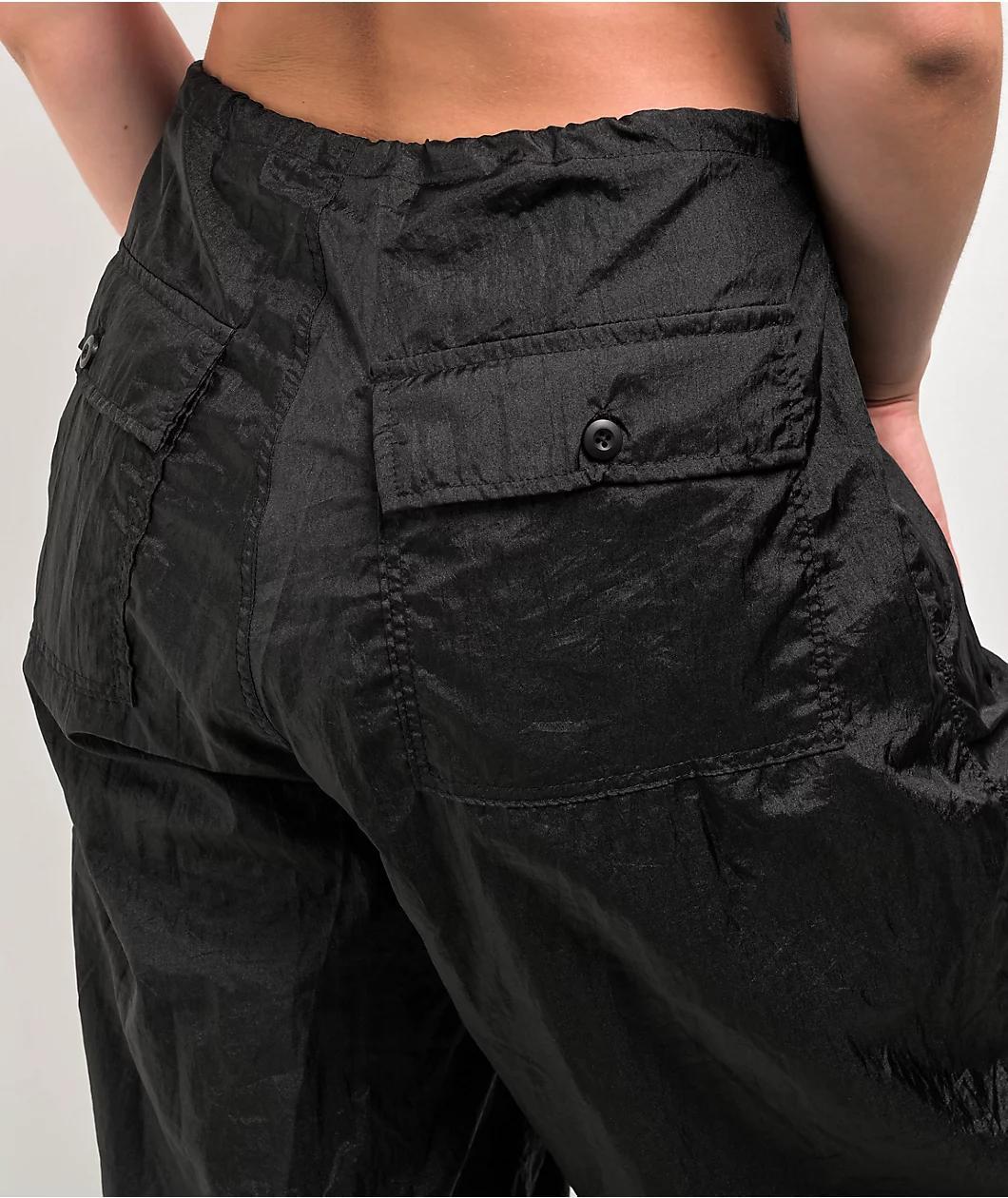 Motel Black Parachute Pants Product Image