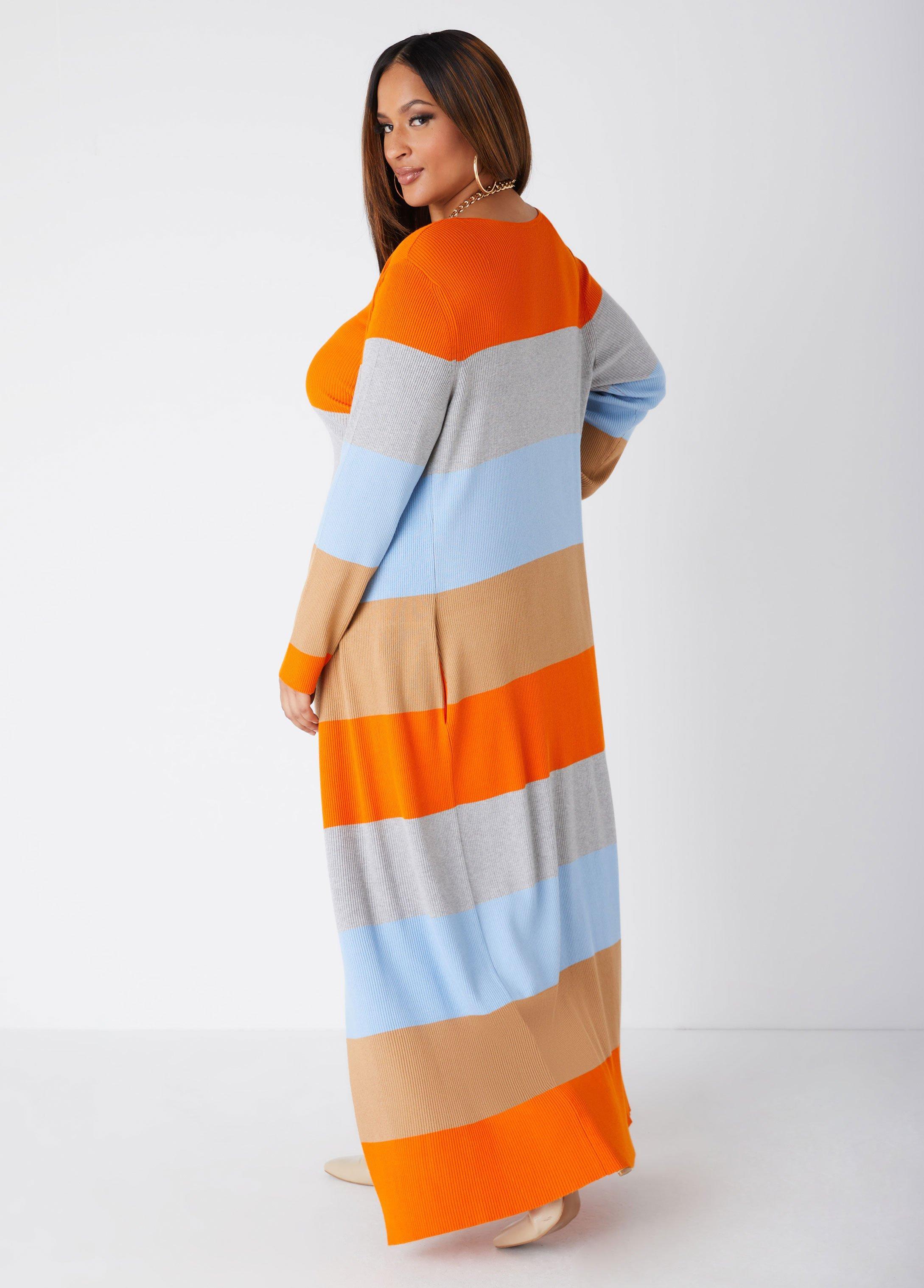 Striped Ribbed Duster Product Image