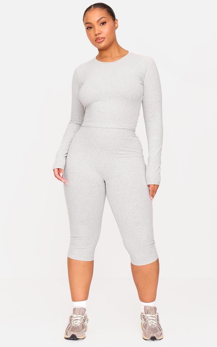 Ash Grey Sculpt Pedal Pusher Leggings Product Image