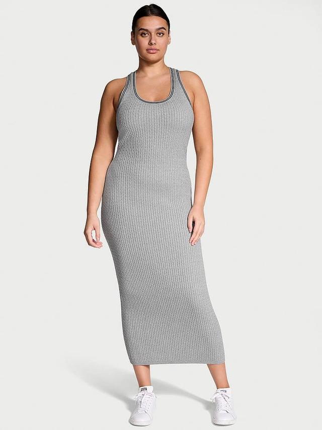 Luxe Cable-Knit Long Slip Dress Product Image