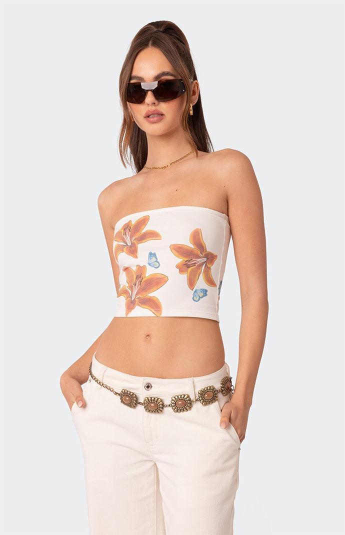 Edikted Women's Tigerlily Tube Top Product Image