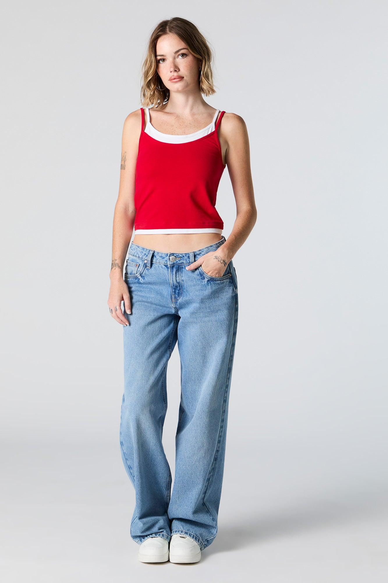 Layered Cropped Cami Female Product Image