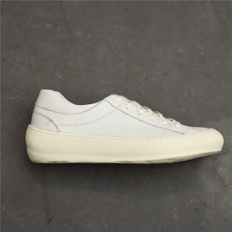 Plain Lace-Up Sneakers Product Image