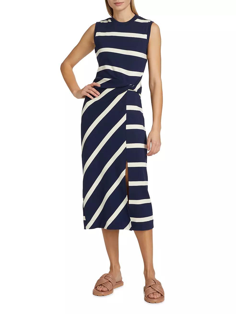 Cody Striped Sleeveless Dress Product Image