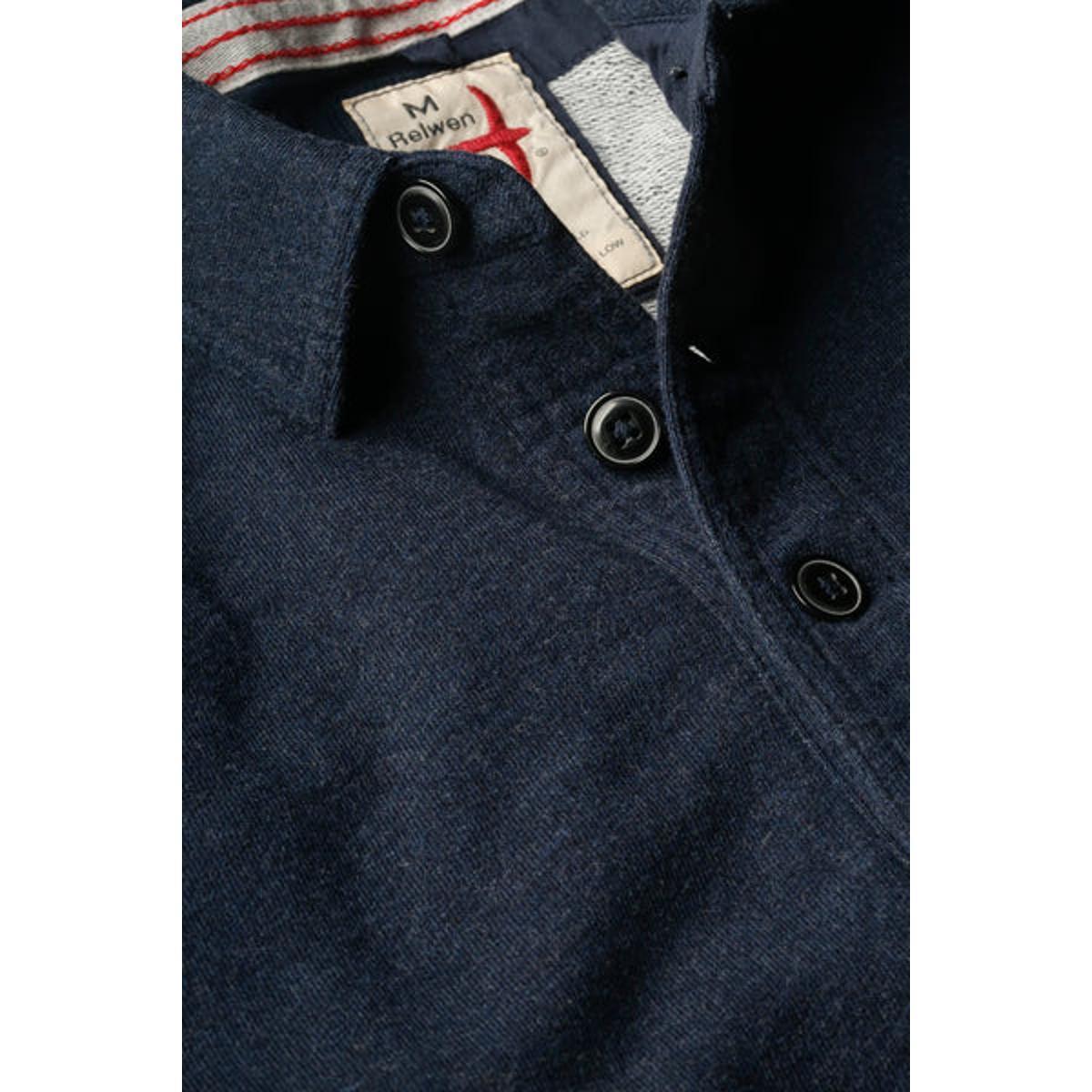 Frenchloop Polo Navy Hthr Product Image