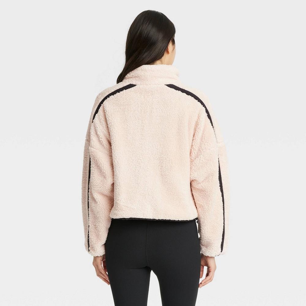 Women's Piped High Pile Fleece Jacket - JoyLab™ Product Image