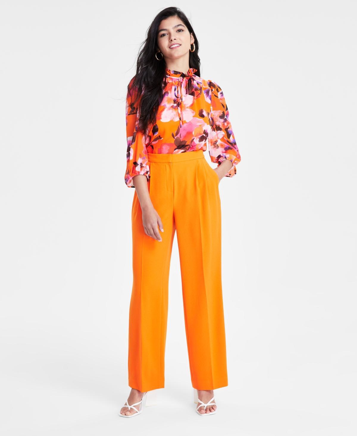 Women's High-Rise Wide-Leg Pants, Created for Macy's Product Image