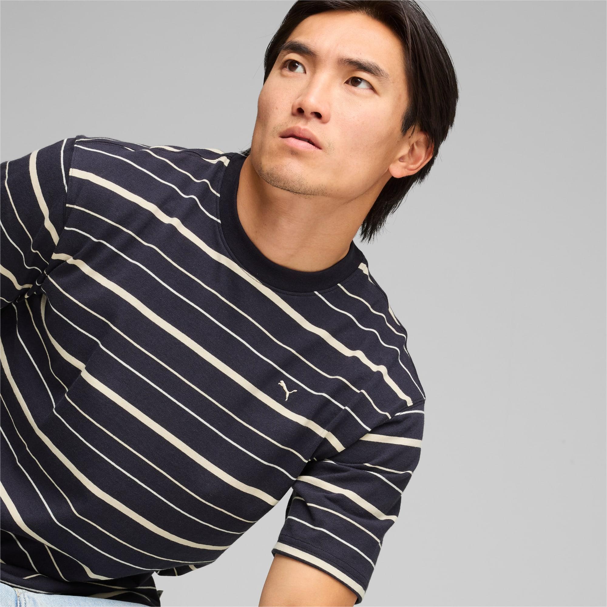 MMQ Men's Striped Tee Product Image