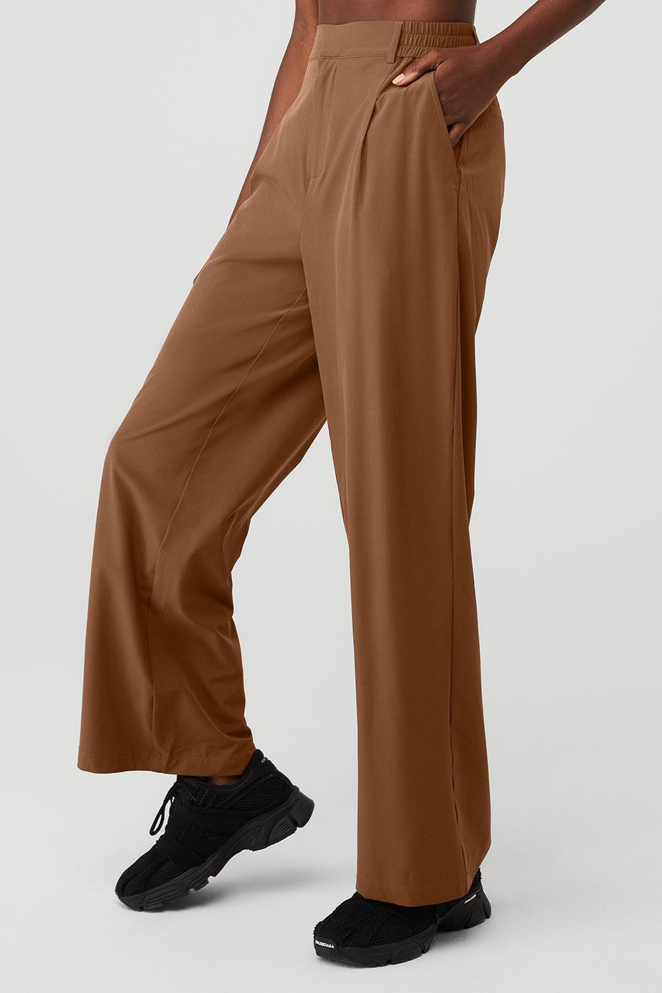 High-Waist Pursuit Trouser - Cinnamon Brown Female Product Image