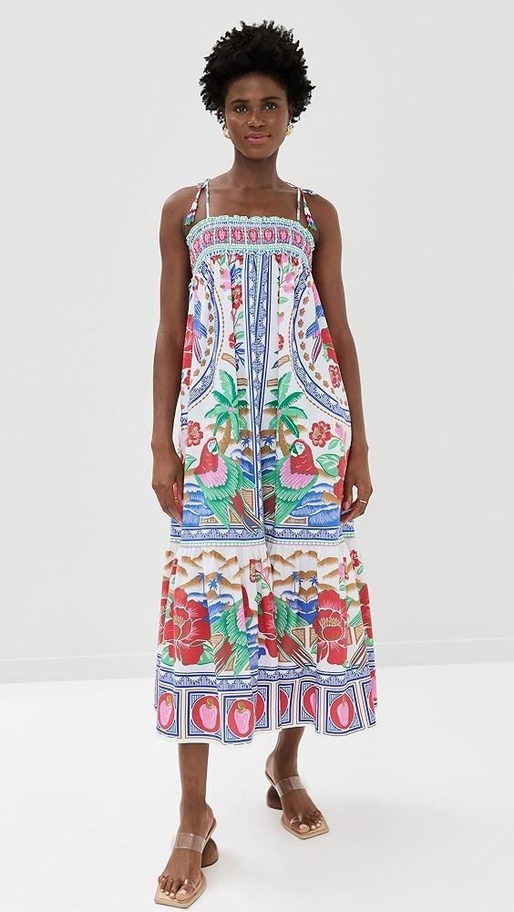 FARM Rio Flowers Beach Off White Maxi Dress | Shopbop Product Image