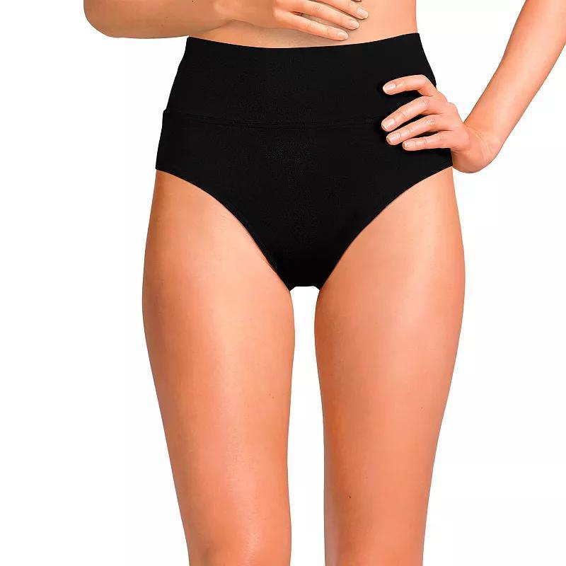 Womens Lands End Chlorine Resistant Fold Over High Waisted Bikini Bottoms Product Image