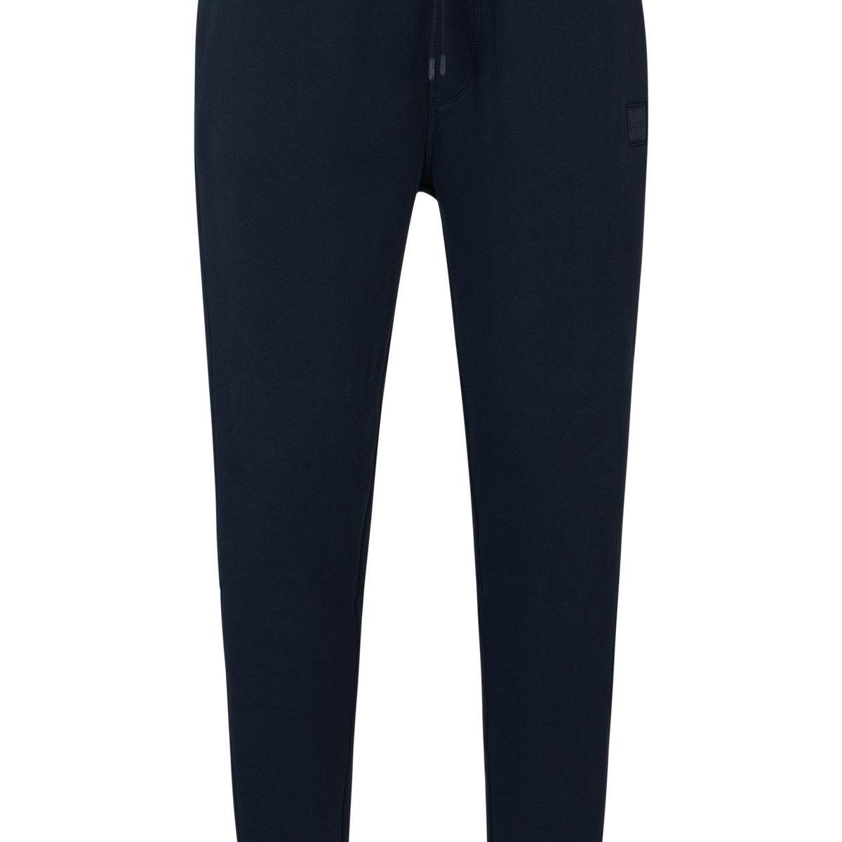 Boss COTTON-TERRY TRACKSUIT BOTTOMS WITH LOGO PATCH Product Image