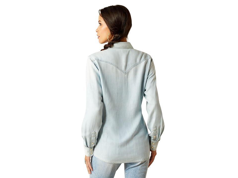 Ariat Blues Shirt (Bleached Chambray) Women's Clothing Product Image