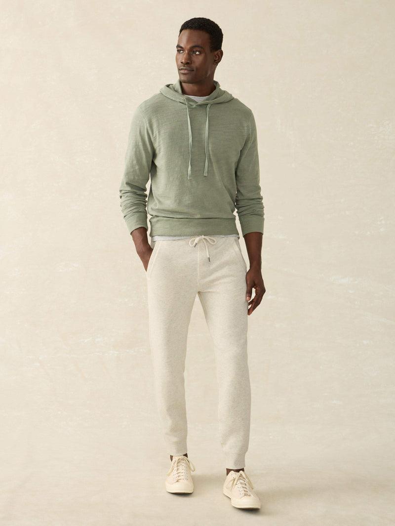 High Standard Fleece Sweatpant - Antique Ivory Heather Product Image