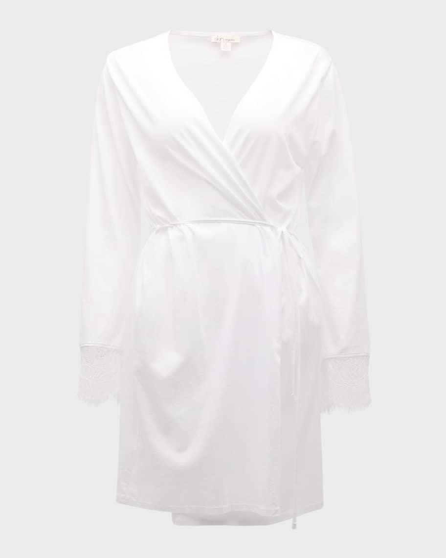 Melissa Lace-Trim Cotton Robe Product Image