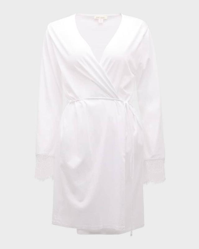 Melissa Lace-Trim Cotton Robe Product Image