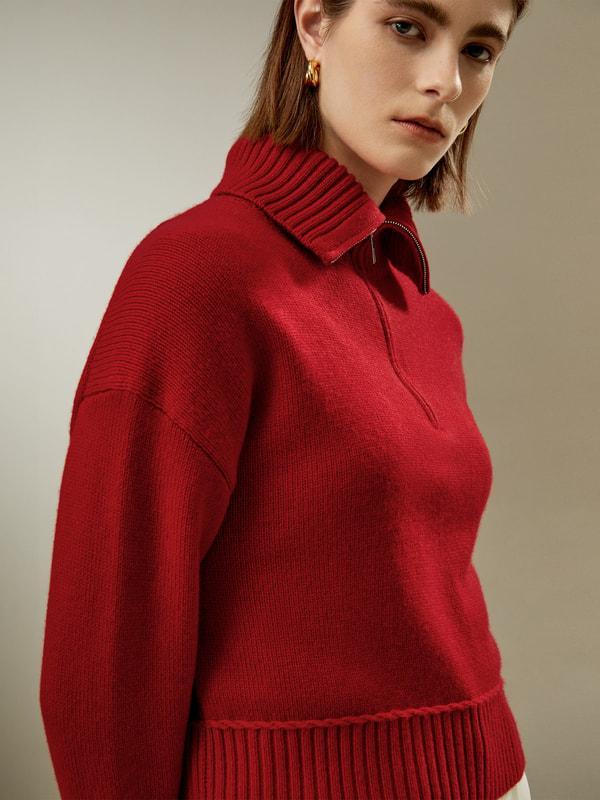 Relaxed Fit Wool-Cashmere Blend Sweater Product Image