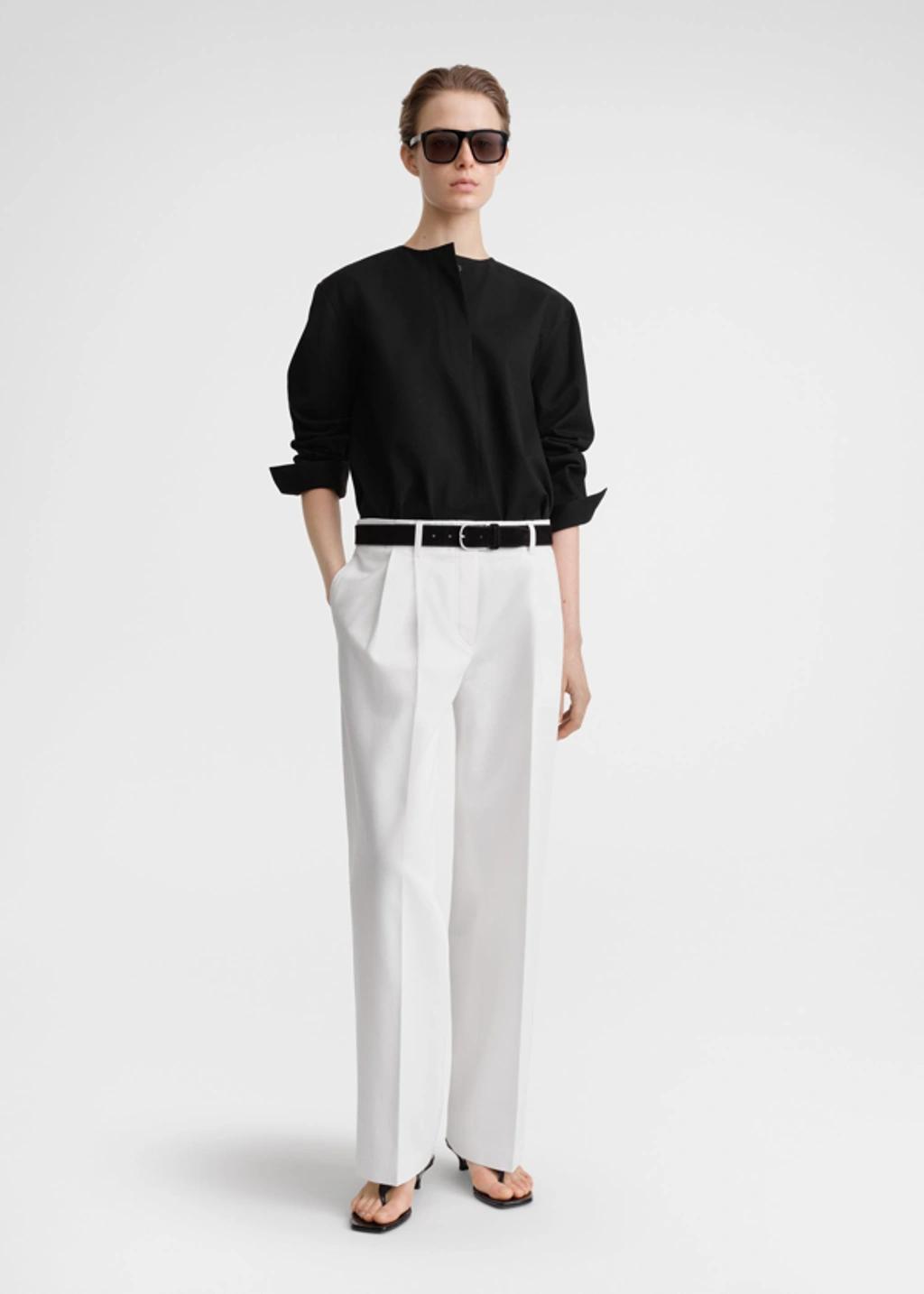 Relaxed Twill Trousers White product image