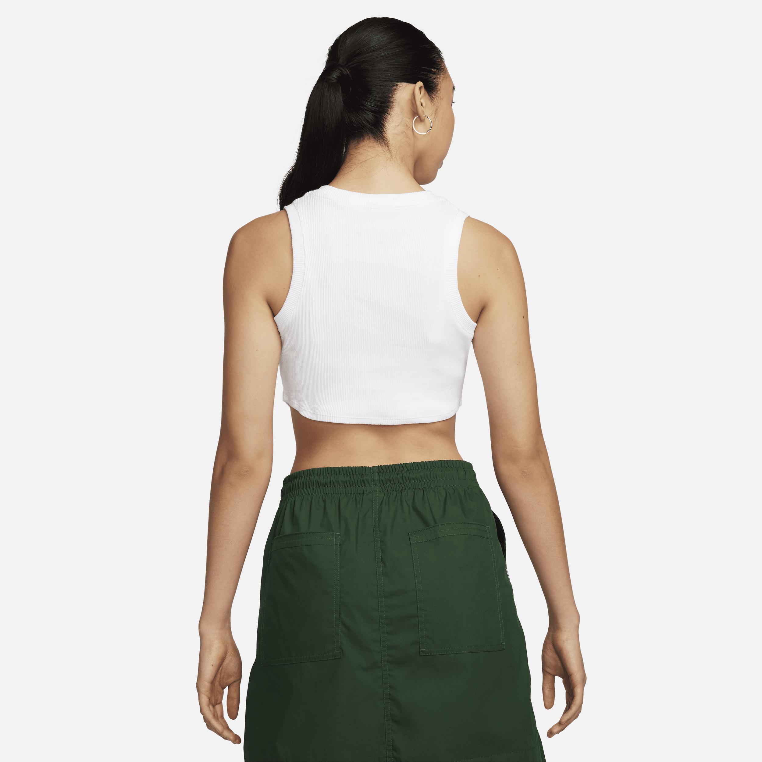 Women's Nike Sportswear Essential Cropped Ribbed Tank Top Product Image