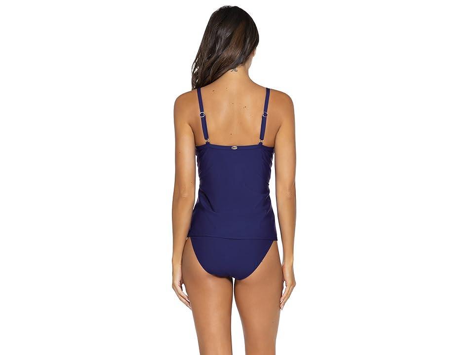 Electric Blue Forever Twist Underwire Tankini Top Product Image