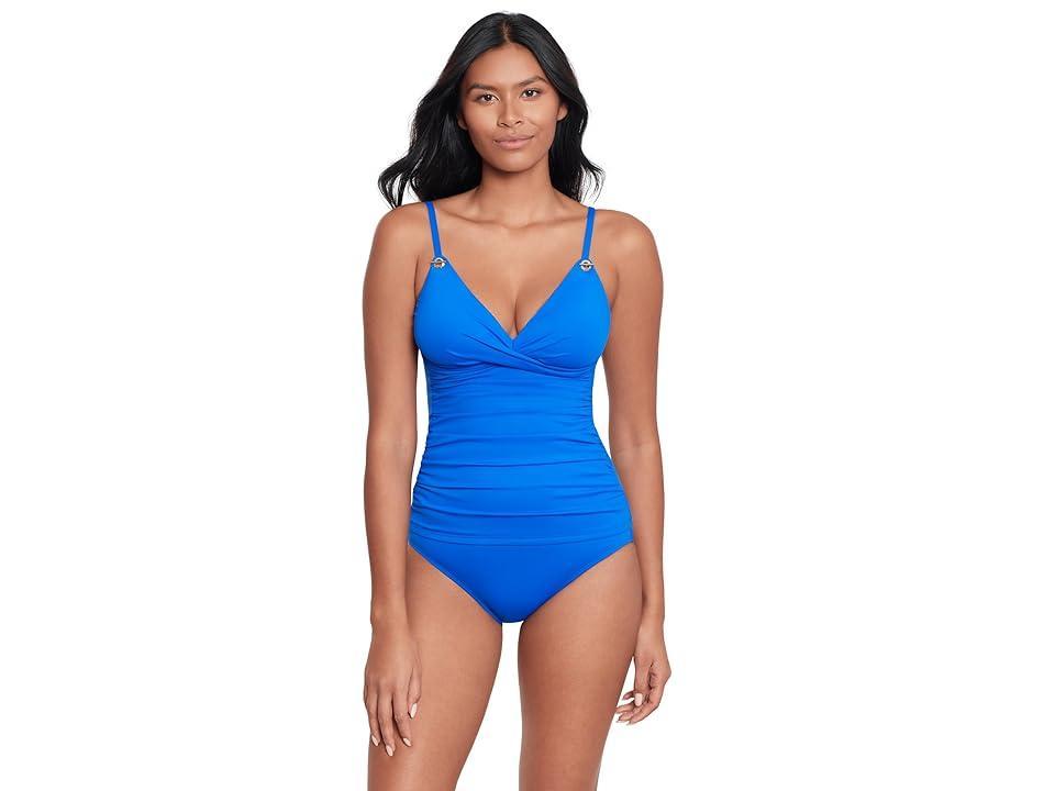 Lauren Ralph Lauren Beach Club Soids Toggle Underwire Camikini Women's Swimwear Product Image