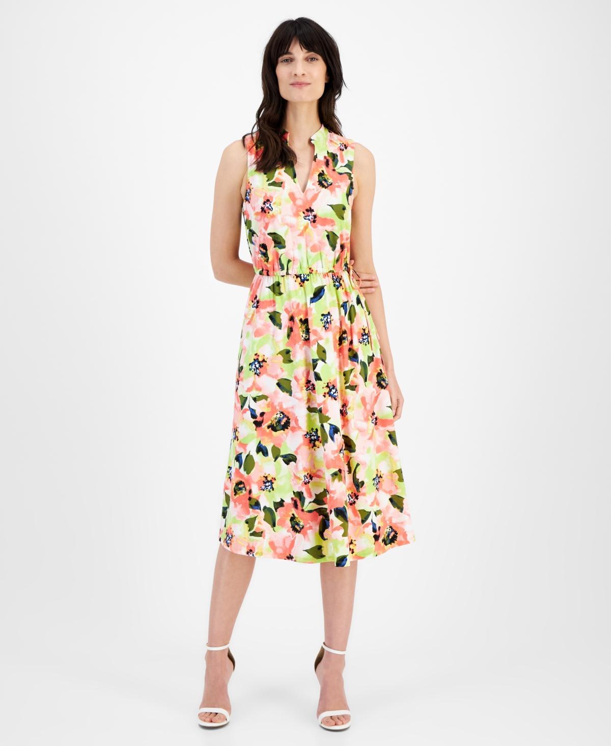 Women's Jenna Floral-Print Fit & Flare Dress Product Image