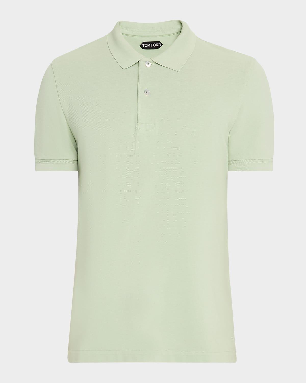 Mens Cotton Pique Polo Shirt Product Image