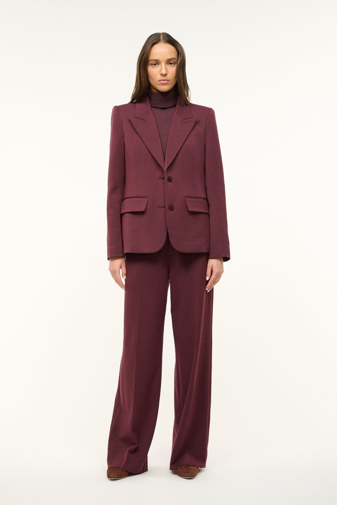 PRINCE SUITING PANT | MERLOT Product Image