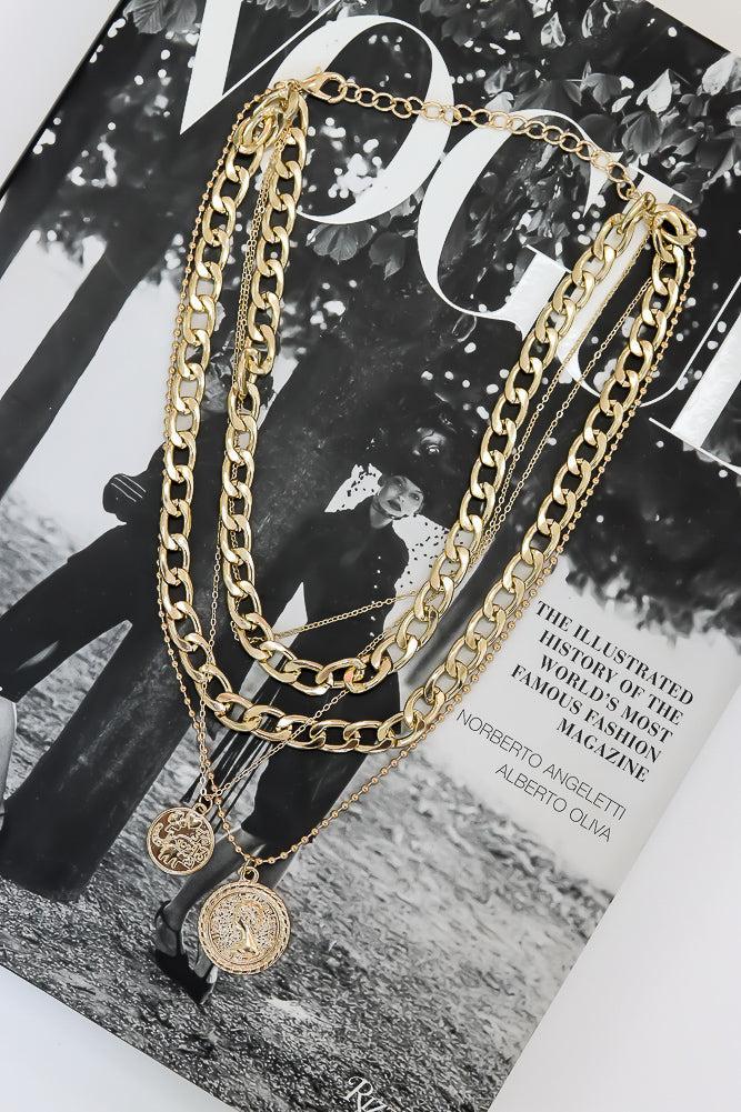 City Plaza Necklace Gold Product Image