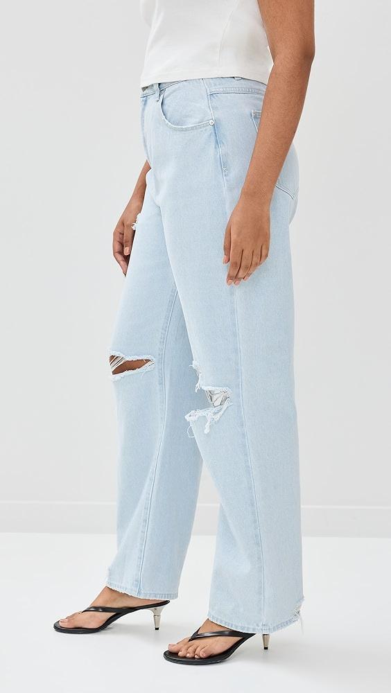 ABRAND Carrie Iris Rip Jeans | Shopbop Product Image